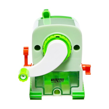 Mechanical sharpener with container, green robot-5