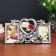Photo frame Plastic in 3 photos 9x13, 10x10 cm "Balt and berries" Dark silver 19x33 cm