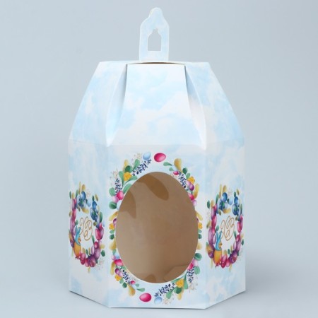 Confectionery box, packaging "Easter", 8 x 8 x 21 cm-3