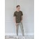 Male T -shirt, size 46, khaki color