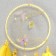 Dreams "Butterflies and ostrich feathers" yellow d = 15 cm 50x15 cm