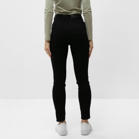 Jeans insulated female, black color, size 31 (46/48)-3