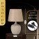 Traffic lamp with lampshade Risalux "Sandra", E14, 40 W, beige, 18 × 18 × 33.5 cm