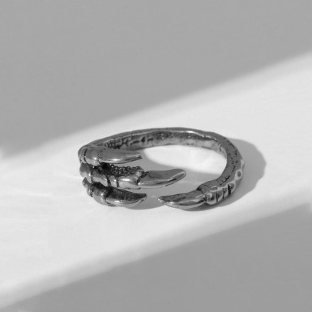 Ring "Right" claws, color black silver, dimensionless-1