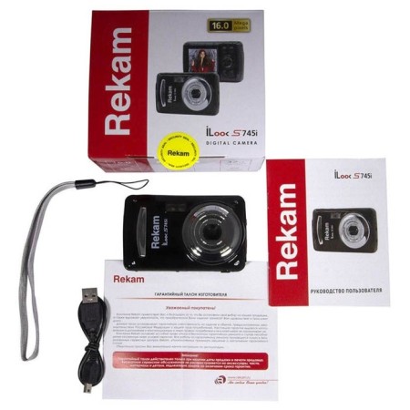 Rekam Ilook S745i Black 16MPIX 2.4 camera 1080 SD/MMC CMOS/AAA-7