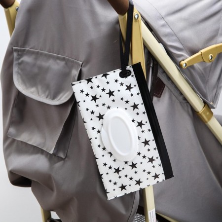 Napotus container with loop "Stars on White", Mix color-11