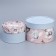 A set of hats 2 in 1, gift packaging, “Flowers”, 16 x 11.5, 13 x 9 cm