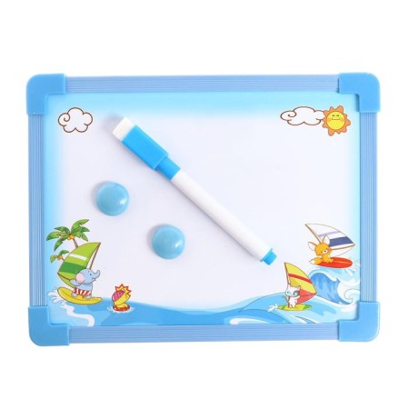 Magnetic drawing board with a marker-stitch and 2 magnets, MIX color-4