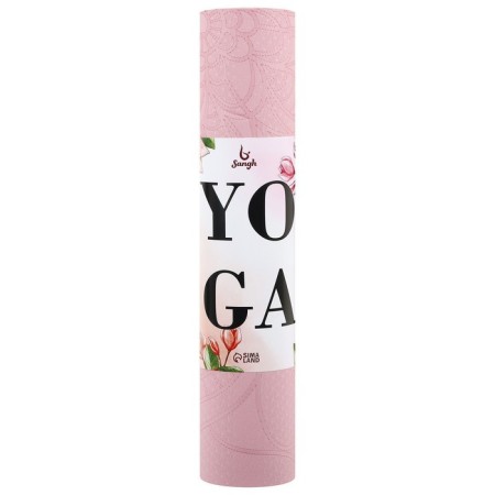Sangh yoga rug "Buddha", 183x61x0.6 cm, color pastel pink-11
