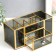 Casket glass for cosmetics and jewelry with a “darkened” box 10.3x10.3x23.3 cm