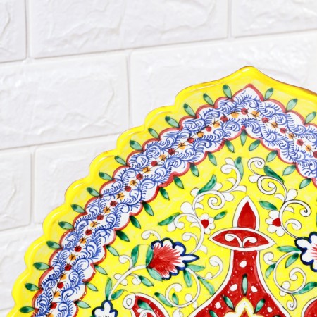 Frog Oval Rishtan ceramics 42cm yellow, mix-3