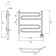 Domoterm electric heated towel rail "Ophelia" P6, 400x500 mm, right, chrome