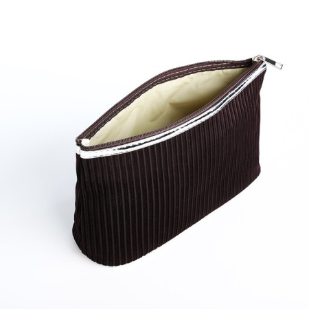 Lightning cosmetic bag, brown color-2