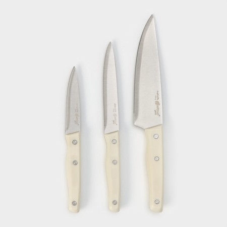 Set of kitchen knives Genio Ivory, 3 pcs