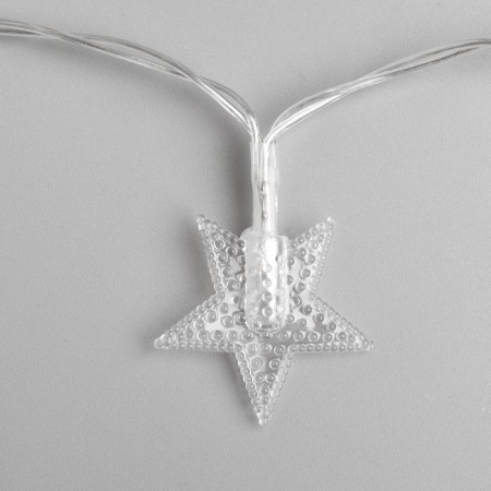 Garland “thread” 3 m with nozzles “stars”, ip20, transparent thread, 20 LED, glow of multi, AAH3-1