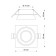 Lamp built -in Novotech. Lirio, 9W, GU10, 40x92x92 mm, black color
