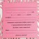 Carved wedding invitation, with embossing, pink color