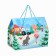 Package-Korobok, New Year's "Fun New Year!", 37 x 33 x 20 cm, blue tractor
