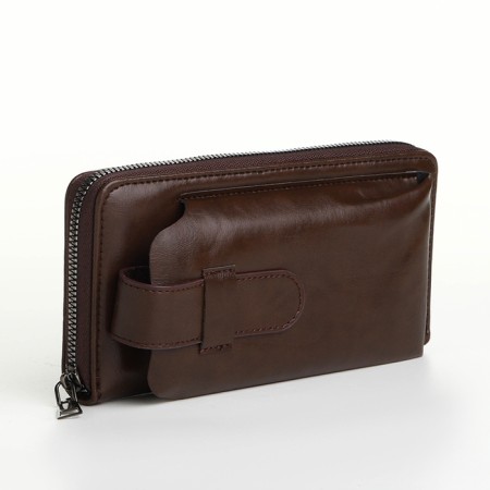 Pearl husband, 19.5*2.5*10 cm, 5 depth + n/pocket for bodies, d/maps, d/coins, on lightning, brown-1