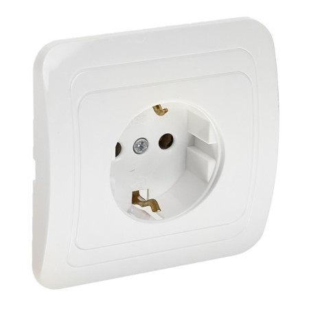 Single Luazon Lighting "ECB", 16 A, with salary, white-1