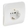 Single Luazon Lighting "ECB", 16 A, with salary, white