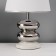 Traffic lamp with lampshade Risalux "dew", 1 × 40 W, E27, white/chrome, 20 × 20 × 32 cm