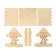 DIY wooden feeder for birds "Tiger", 15.5 × 15 × 18.5 cm, Greengo