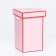 Set of boxes 3 in 1, red, 17 x 25 cm / 14 x 23 cm / 10 x 18 cm