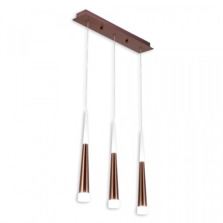 Suspended Citilux “Vegas” CL227033, 55x9x50 cm, 3x7W, LED, brown color