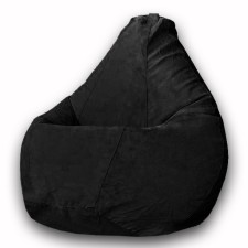 The pear-pear chair is positive modus, size xxxl, diameter 110 cm, height 145 cm, velor, black color