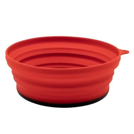 Silicone plate with a plastic bottom, 15 x 15 x 8.5, the color of terracotta