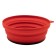 Silicone plate with a plastic bottom, 15 x 15 x 8.5, the color of terracotta