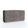 Women's wallet on the button, gray color