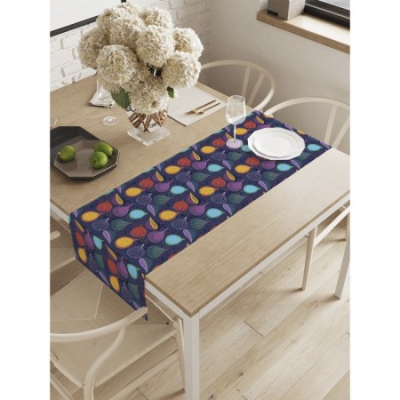 The path on the table "Colored Vegetables", Oxford, size 40x145 cm