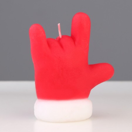 Decorative candle "New Year's greetings", 6x5x9.5 cm-6
