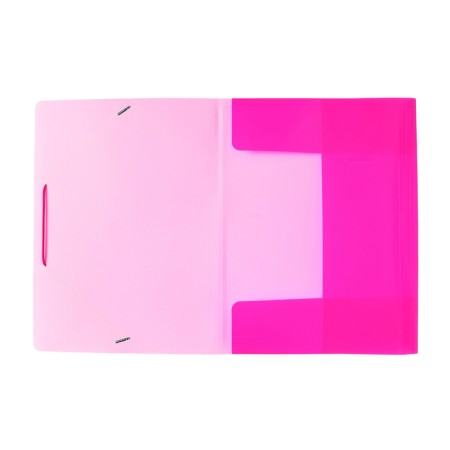A4, 500 μm elastic band, calligrata "neon", spine 30 mm, neon, pink-6