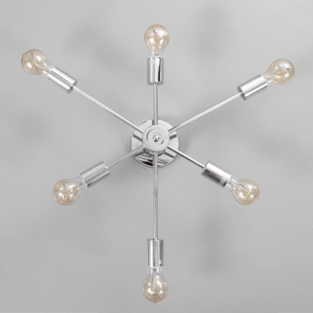 Ceiling chandelier "Orion" 6x60W E27 Color: Chrome-3
