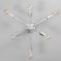 Ceiling chandelier "Orion" 6x60W E27 Color: Chrome