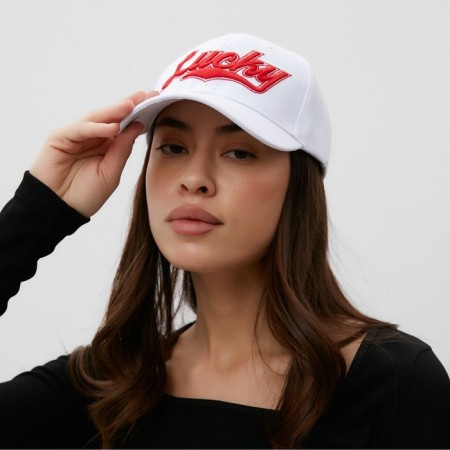 MIST "Lucky" baseball cap, white color, size 56-58