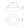 Lamp built -in Novotech. Lirio, 9W, GU10, 40x98x98 mm, black color
