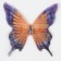 Decor for creativity "Butterfly Fire", two -layer, set of 12 pcs., Size 1 pc. - 5 × 5 cm