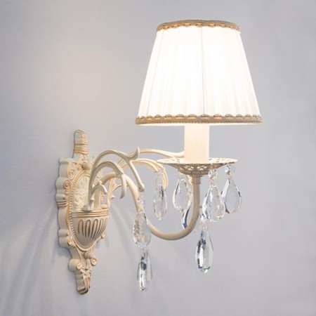 Sconces amelia, 1x40W E14, white color-1