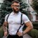 The gatepee of the oki-hips, male, on the shoulders, with belts, pu, size OS, black
