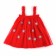 Carnival set "Bright Santa", height 116-122 cm, dress, rim