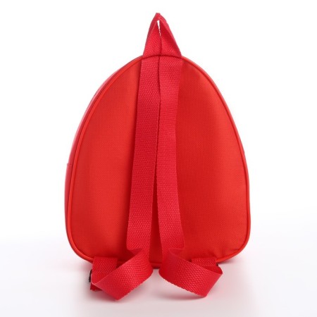 Baby backpack for girls, 23x20.5 cm, lightning department, red color-3
