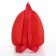 Baby backpack for girls, 23x20.5 cm, lightning department, red color