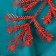 Decor shine "Heart leaves" 30 cm, mix