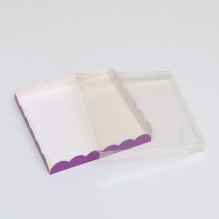 Box for cookies, lilac, 21 x 21 x 3 cm-3