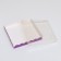 Box for cookies, lilac, 21 x 21 x 3 cm