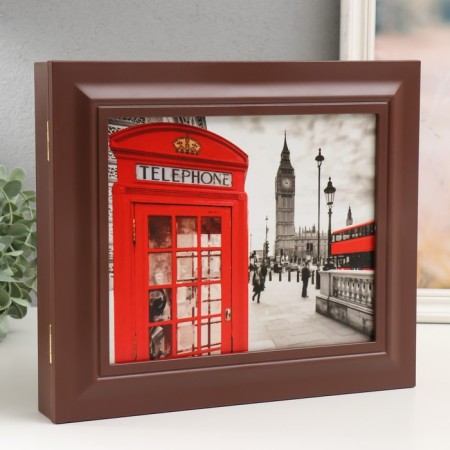 Key closed "London" 26.5x31.5 cm nut-1